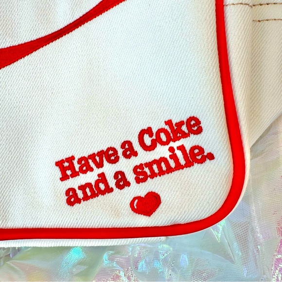Stoney Clover Lane x Coca Cola Embroidered Large Pouch NWT - Picture 4 of 13